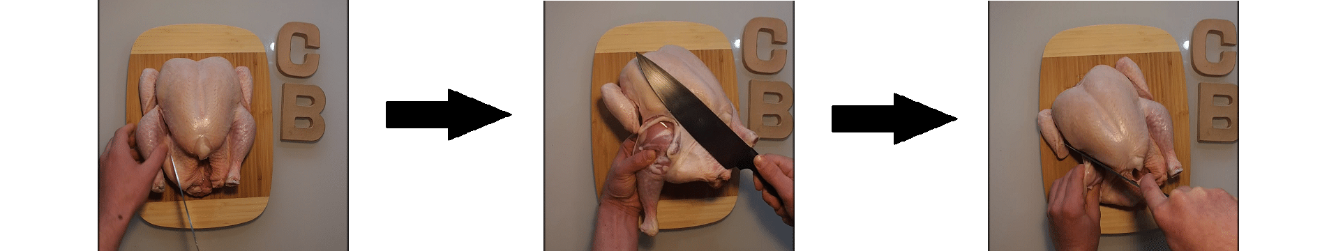 How To Cut up a Whole Chicken - Step 1