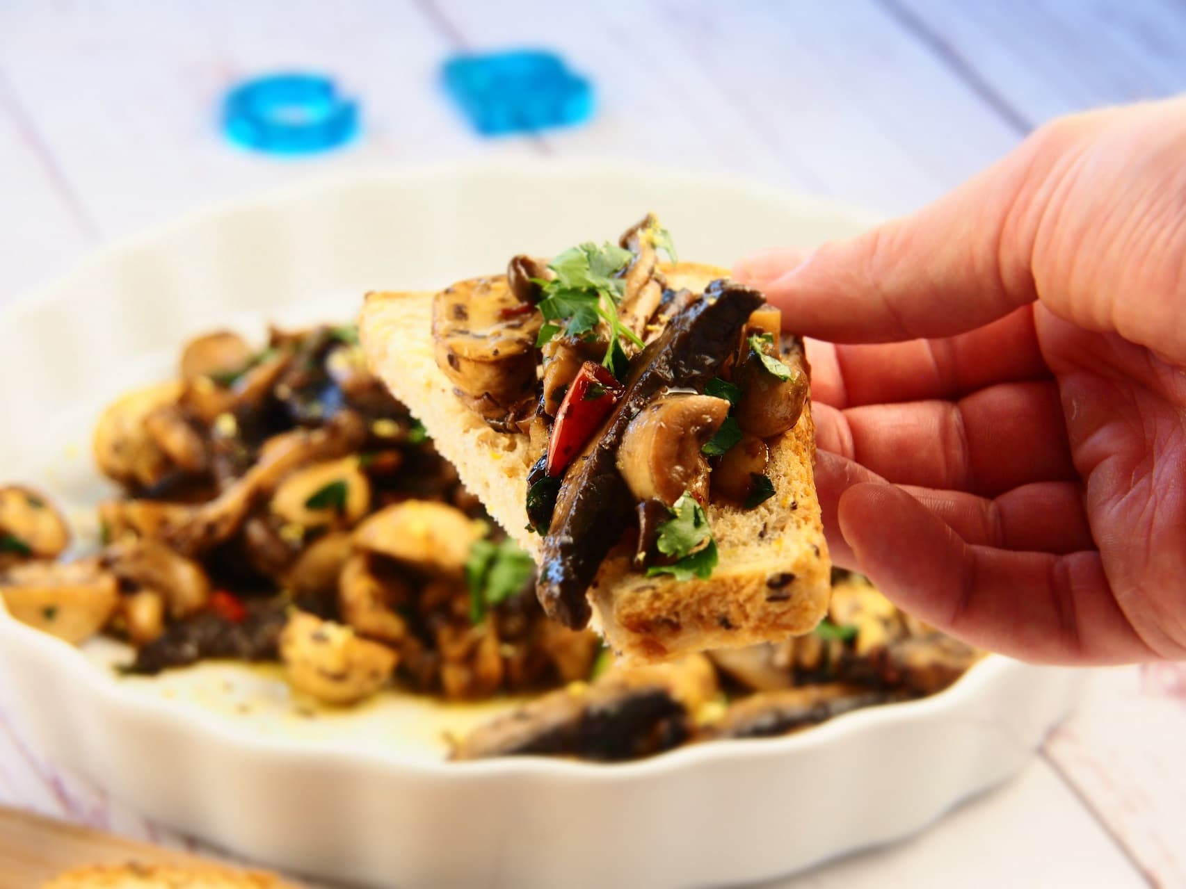 Cooking Blog - Vegan Garlic Mushrooms with Toast 8